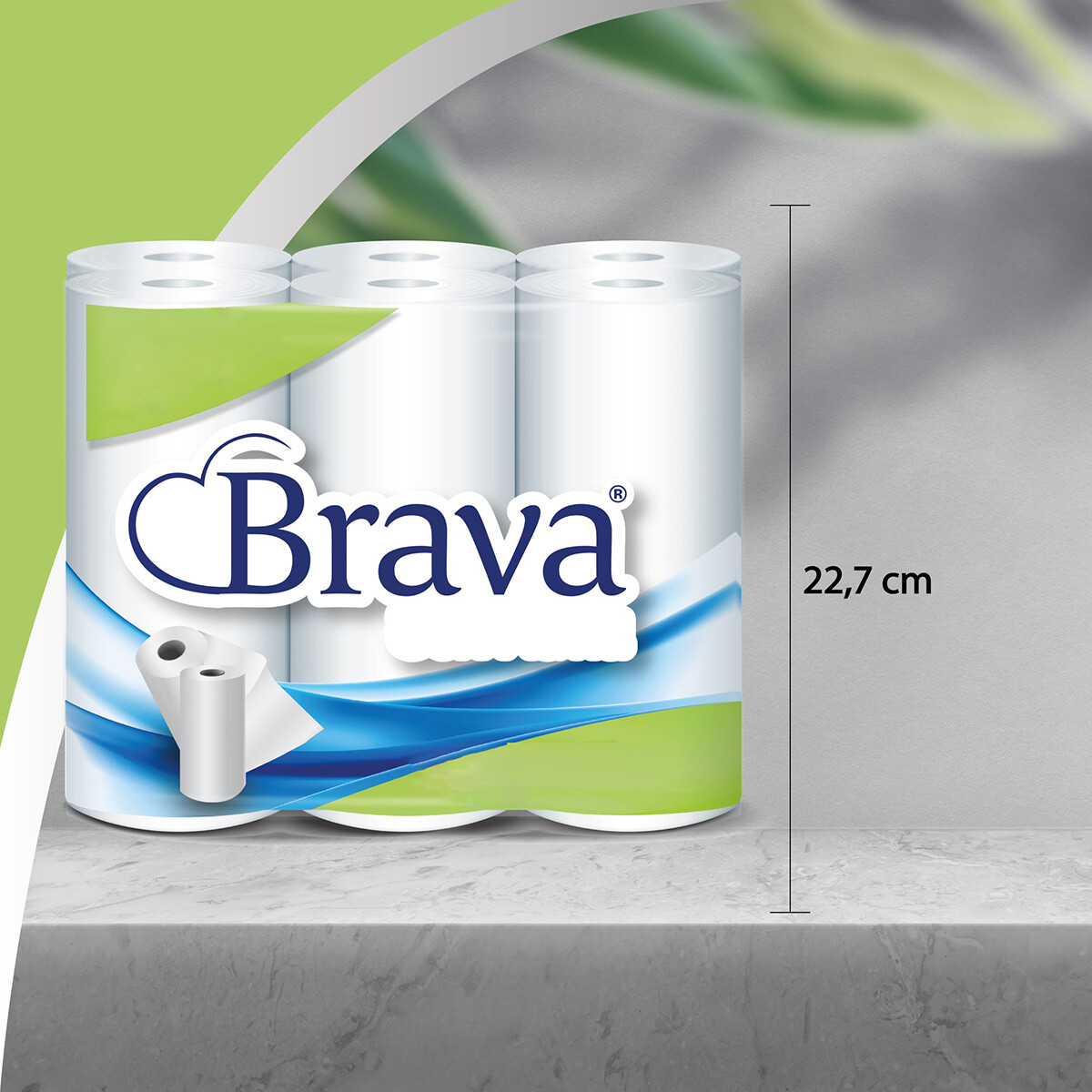 Brava - Super Keukenpapier - 12 Rollen - Ultra Absorberend Keukenpapier - Ultra Clean Keukenrol - Voordeelverpakking