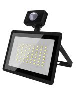 LED Breedstraler met Sensor - Velvalux Glowlit - 50 Watt - Helder/Koud Wit 6500K - Waterdicht IP65 - Flikkervrij