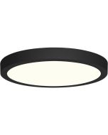 LED Downlight - 18W - Natuurlijk Wit 4200K - Mat Zwart - Opbouw - Rond - Aluminium - Ø225mm