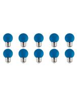 LED Lamp 10 Pack - Romba - Blauw Gekleurd - E27 Fitting - 1W