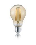 LED Lamp - Trion Lamba - E27 Fitting - 4W - Warm Wit 3000K - Amber - Glas