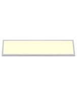 LED Paneel - 30x120 Warm Wit 3000K - 36W Opbouw Rechthoek - Mat Wit Aluminium