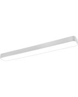 LED Plafondlamp - Plafondverlichting - Trion Astinto - 37W - Aanpasbare Kleur - Rechthoek - Mat Wit - Aluminium