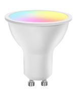 LED Spot - Smart LED - Aigi Lexus - 4.9W - GU10 Fitting - Slimme LED - Wifi LED + Bluetooth - RGB + Aanpasbare Kleur - Mat Wit - Kunststof