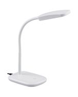 LED Tafellamp - Trion Bolina - 3W - Warm Wit 3000K - Dimbaar - Rechthoek - Glans Wit - Kunststof