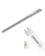 LED Waterdichte TL Armatuur met T8 Buis - Velvalux Strela - 120cm - Enkel - Koppelbaar - Waterdicht IP65 - OSRAM - SubstiTUBE Value EM 830 - 16.2W - Warm Wit 3000K | Vervangt 36W