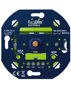 EcoDim - LED Dimmer - ECO-DIM.12 - Inbouw - Enkel Knop - 1-10V (50mA)