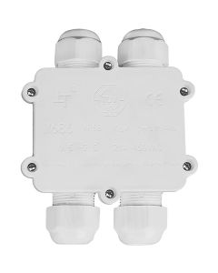 Kabelverbinder - Viron Thermy - Rechte 4-voudig Connector - Waterdicht IP68 - Mat Wit