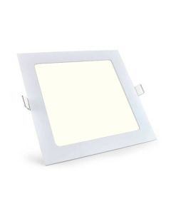 LED Downlight Slim Pro - Aigi - Inbouw Vierkant 18W - Natuurlijk Wit 4000K - Mat Wit Aluminium - 220mm