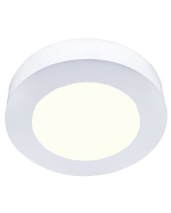 LED Downlight Slim Pro - Aigi Strilo - Opbouw Rond 6W - Natuurlijk Wit 4000K - Mat Wit - Kunststof