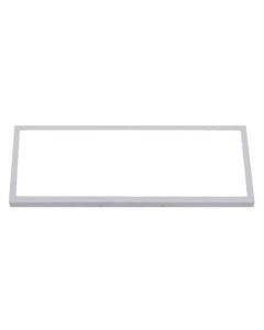 LED Paneel - 30x60 Helder/Koud Wit 6400K - 24W Opbouw Rechthoek - Mat Wit Aluminium