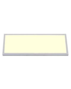 LED Paneel - 30x60 Warm Wit 3000K - 24W Opbouw Rechthoek - Mat Wit Aluminium