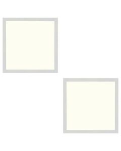 LED Paneel Slim 2 Pack - 30x30 Natuurlijk Wit 4200K - 24W Inbouw Vierkant - Mat Wit - Flikkervrij