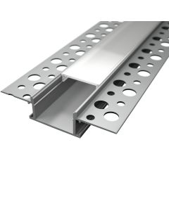 LED Strip Profiel - Delectro Profi - Aluminium - 2 Meter - 61.5x13.8mm - Inbouw Stuc/Tegel