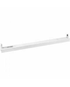 LED TL Armatuur T8 - Aigi Dybolo - 60cm Enkel - IP20 - Mat Wit - Staal