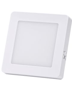 Stekkerlamp - Nachtlamp met Dag en Nacht Sensor - Aigi Woppa - 0.36W - Warm Wit 3000K - Vierkant - Mat Wit - Kunststof