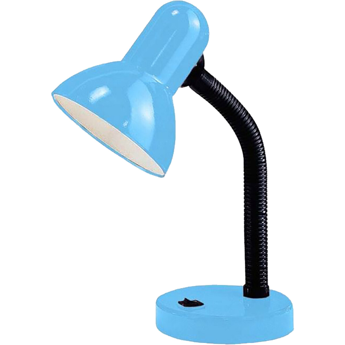 LED Bureaulamp - Velvin Brin - E27 Fitting - Aan/Uit Schakelaar - Flexibele Arm - Blauw