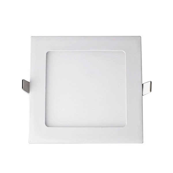 LED Downlight Slim 2 Pack - Inbouw Vierkant 9W - Warm Wit 2700K - Mat Wit Aluminium - 146mm