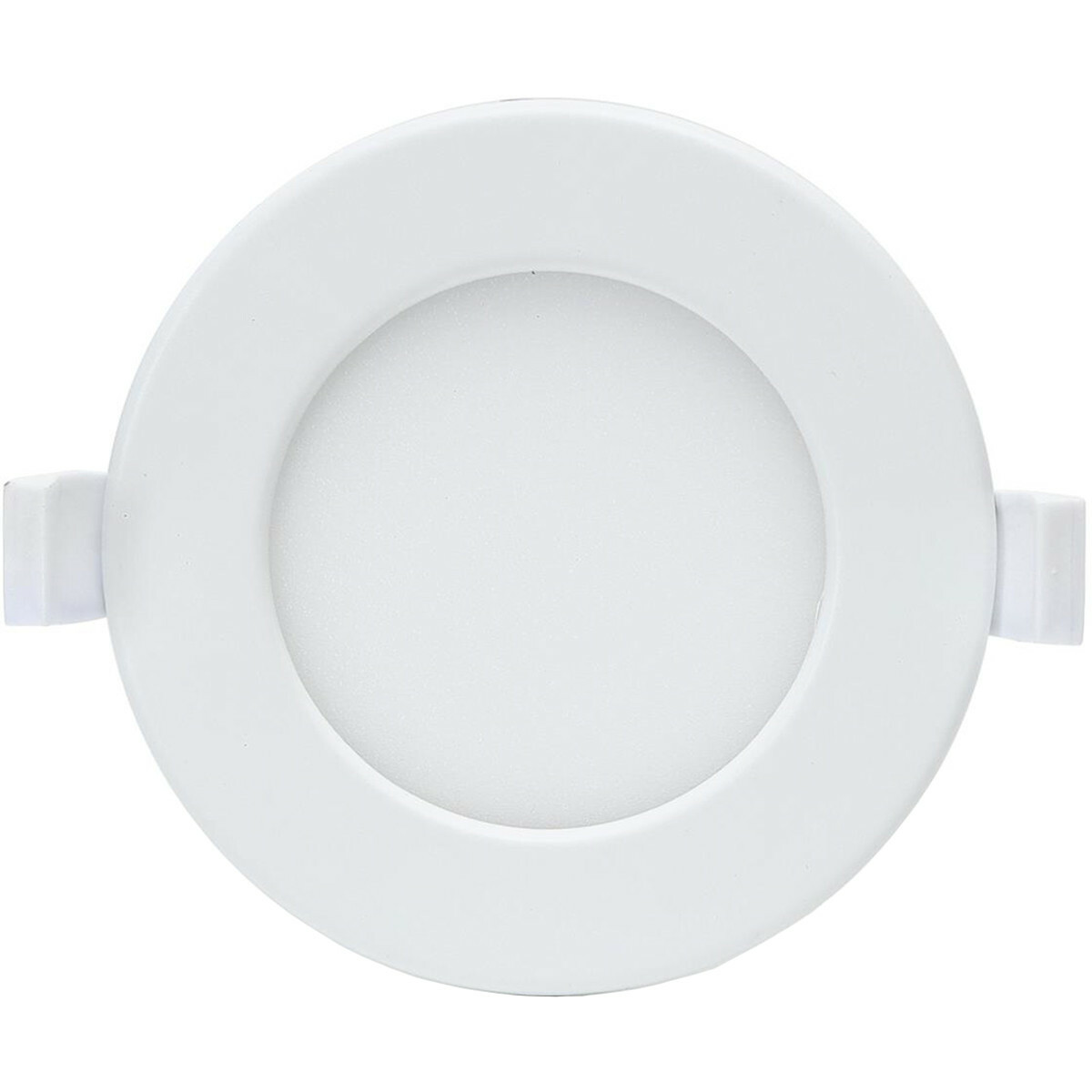 LED Downlight - Smart LED - Wifi LED - Slimme LED - Aigi Zumba - 6W - Natuurlijk Wit 4000K - Inbouw Rond - Mat Wit - Aluminium - Ø115mm