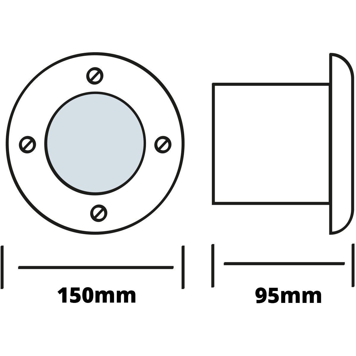 LED Grondspot - Aruz - Inbouw Rond - 9W - Waterdicht IP67 - Natuurlijk Wit 4000K - Rond - Mat Chroom - RVS