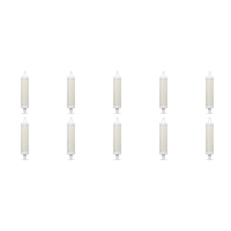 LED Lamp 10 Pack - Aigi - R7S Fitting - 12W - Helder/Koud Wit 6500K