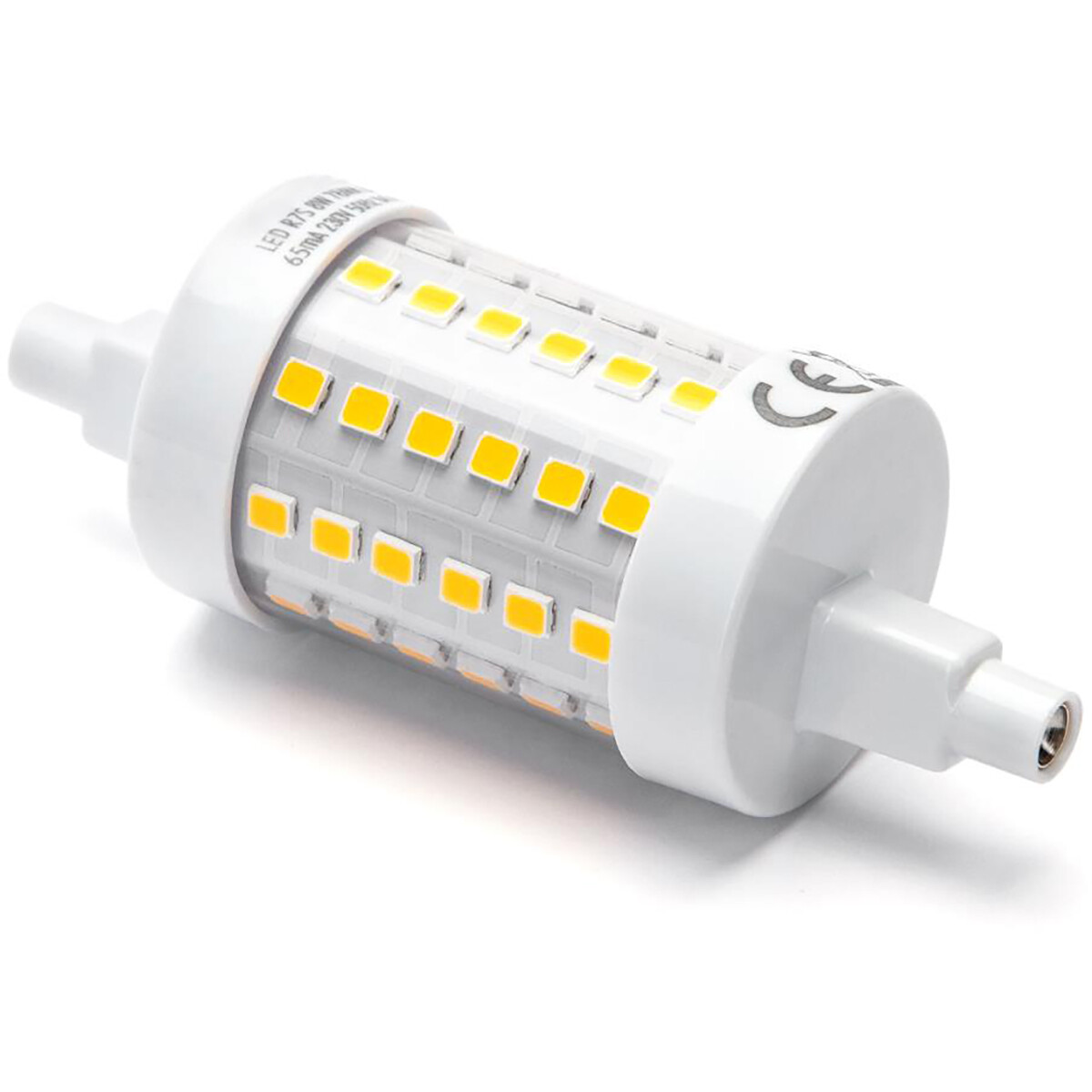 LED Lamp - Aigi Trunka - R7S Fitting - 8W - Helder/Koud Wit 6500K - Glas