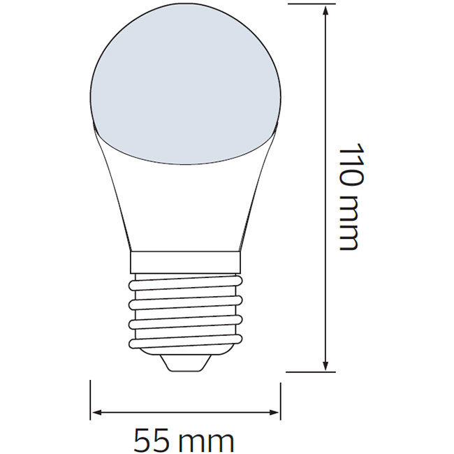 LED Lamp - Specta - Geel Gekleurd - E27 Fitting - 3W