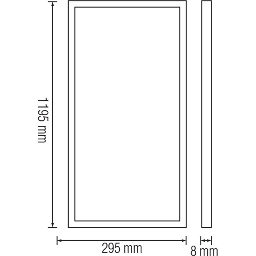 LED Paneel - 30x120 Helder/Koud Wit 6400K - 36W Inbouw Rechthoek - Mat Wit - Flikkervrij