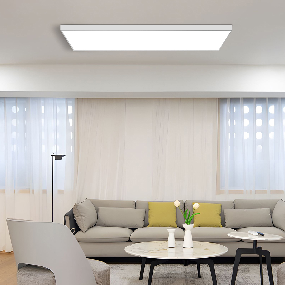 LED Paneel 30x120 - Velvalux Lumis - Warm Wit 3000K - 40W - Opbouw - Rechthoek - Wit - Flikkervrij