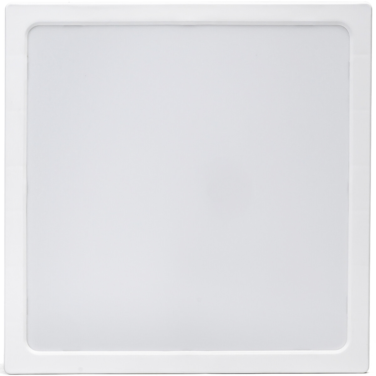 LED Paneel - Downlight - Aigi - Natuurlijk Wit 4000K - 24W - 30x30 - Opbouw - Vierkant - Wit - Flikkervrij