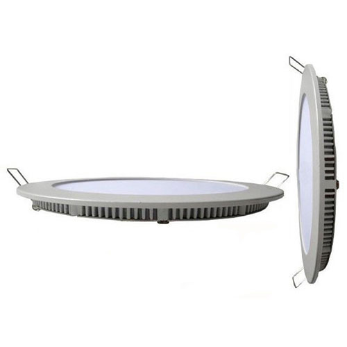 LED Downlight Slim - Inbouw - 6W - Helder/Koud Wit 6400K - Rond - Mat Wit - Aluminium - Ø120mm