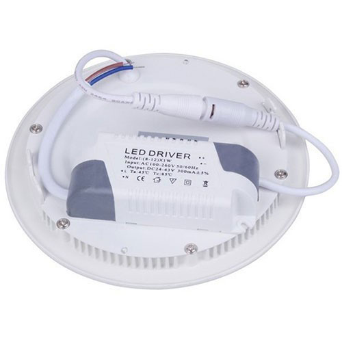 LED Downlight Slim - Inbouw - 6W - Helder/Koud Wit 6400K - Rond - Mat Wit - Aluminium - Ø120mm