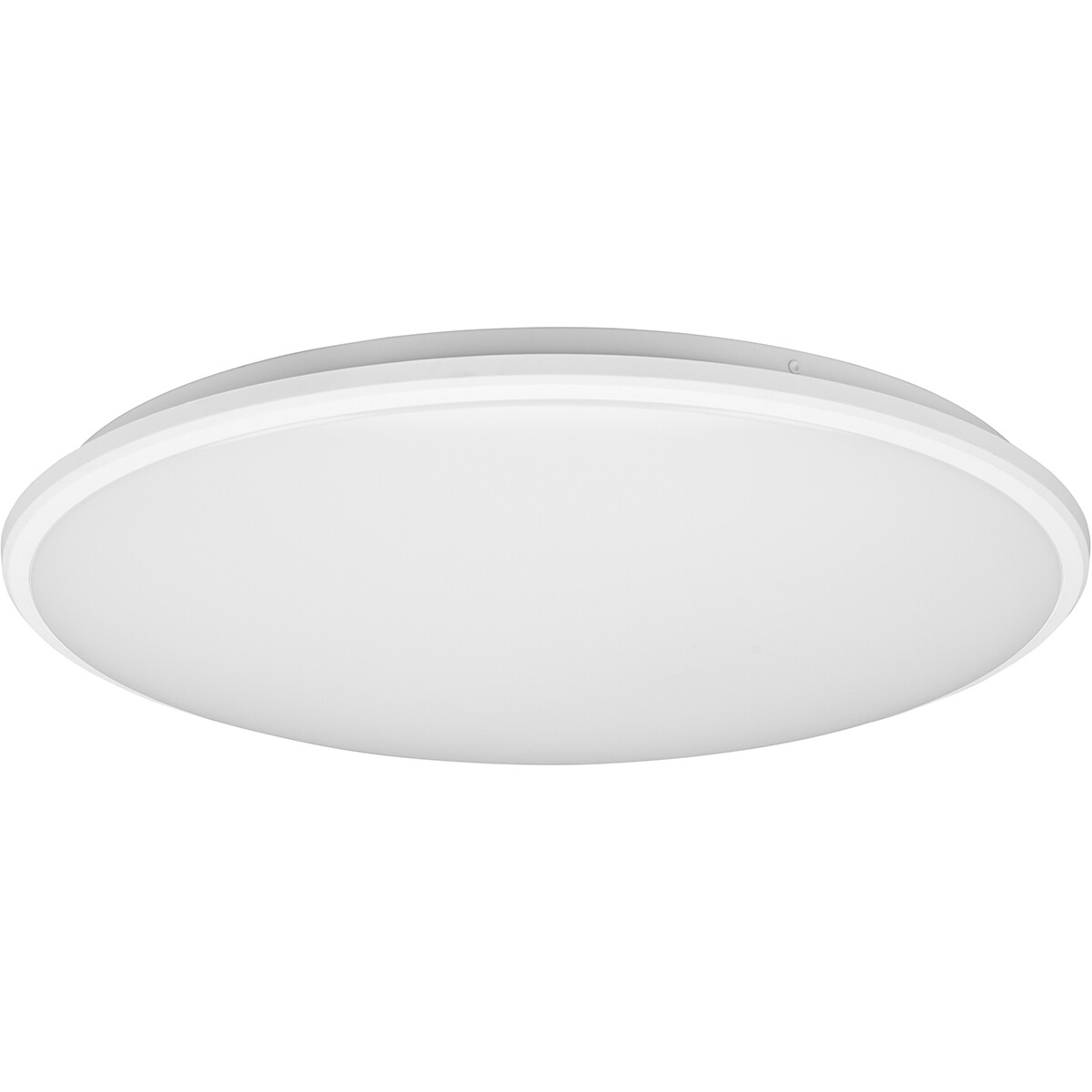 LED Plafondlamp - Plafondverlichting - Trion Lombis - 34W - Natuurlijk Wit 4000K - Dimbaar - Rond - Mat Wit - Kunststof