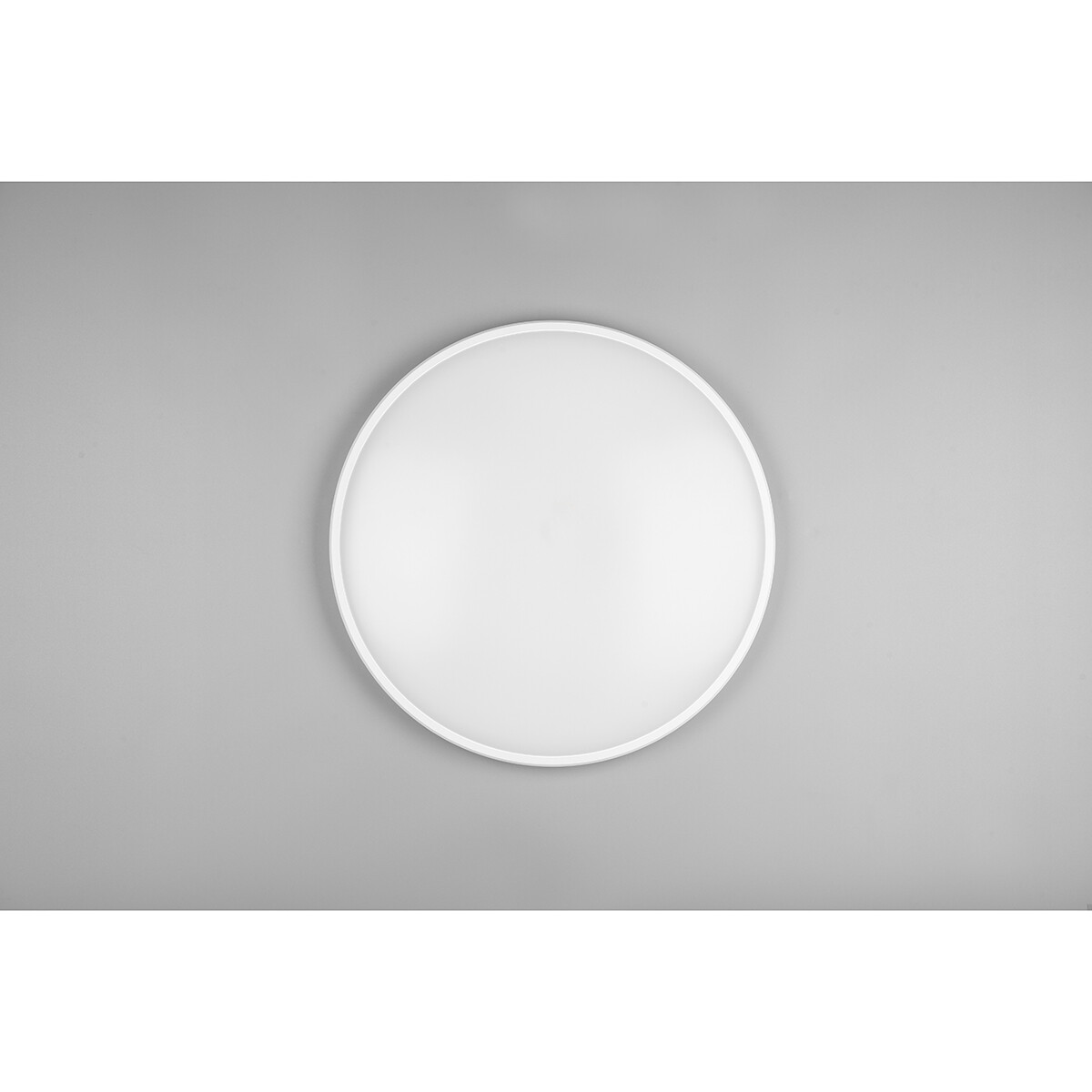 LED Plafondlamp - Plafondverlichting - Trion Lombis - 34W - Natuurlijk Wit 4000K - Dimbaar - Rond - Mat Wit - Kunststof