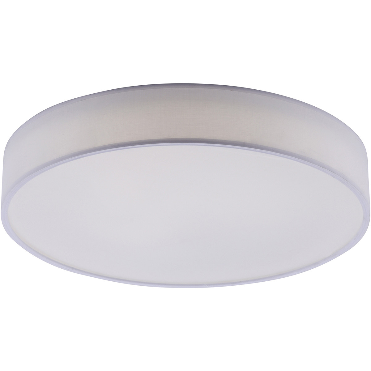 LED Plafondlamp WiZ - Smart LED - Trion Ditro - 45W - Aanpasbare Kleur - Dimbaar - Afstandsbediening - Rond - Mat Wit - Aluminium