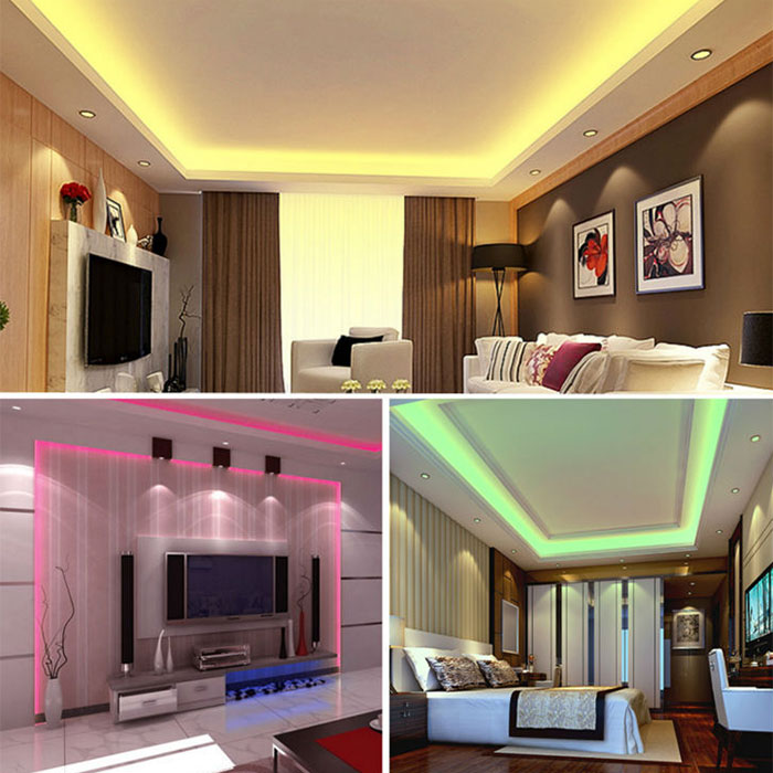 LED Strip Set - Smart Slimme LED Strip - 50 Meter - RGB Kleurverandering - Afstandsbediening - Dimbaar - Waterdicht IP65 - 230V