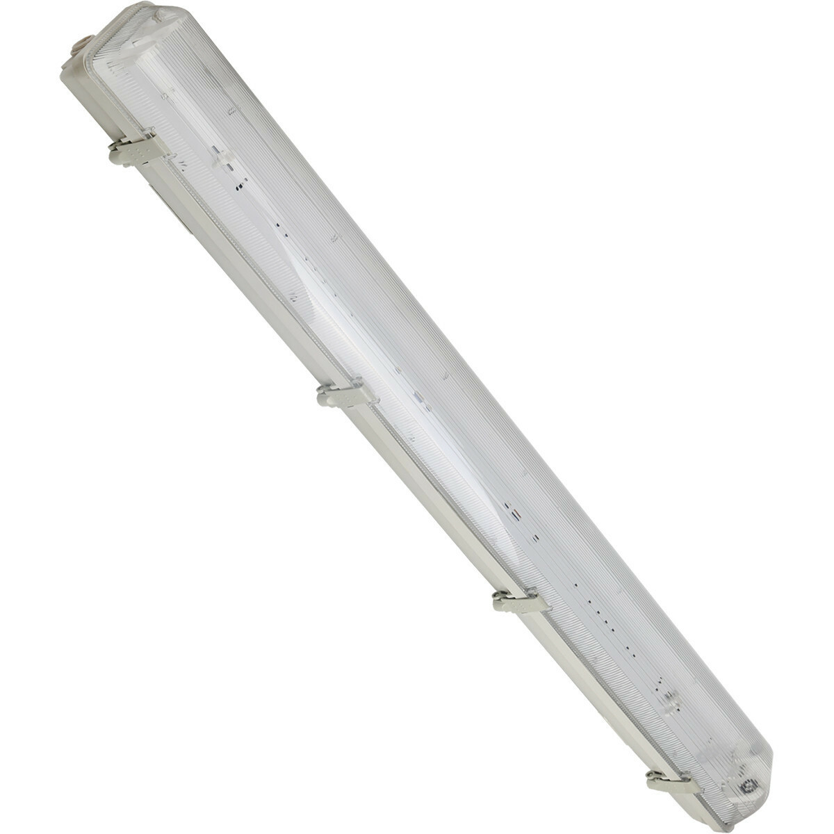 LED TL Armatuur met T8 Buis Incl. Starter - Aigi Hari - 120cm Dubbel - 32W - Natuurlijk Wit 4200K - Waterdicht IP65