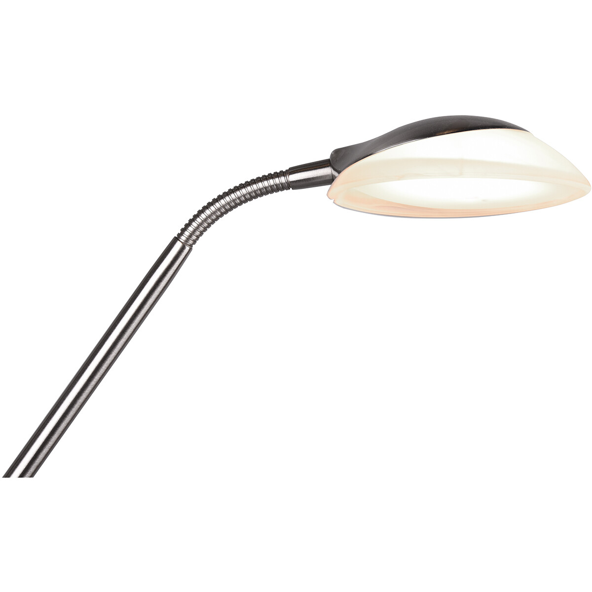 LED Vloerlamp - Trion Orsan - 31W - Warm Wit 3000K - Dimbaar - Rond - Mat Nikkel - Aluminium