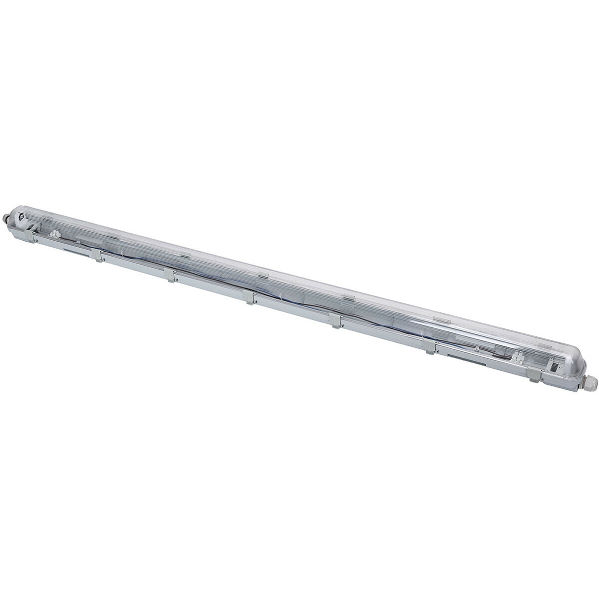 LED Waterdichte TL Armatuur met T8 Buis - Velvalux Strela - 120cm - Enkel - Koppelbaar - Waterdicht IP65 - OSRAM - SubstiTUBE Value EM 830 - 16.2W - Warm Wit 3000K | Vervangt 36W