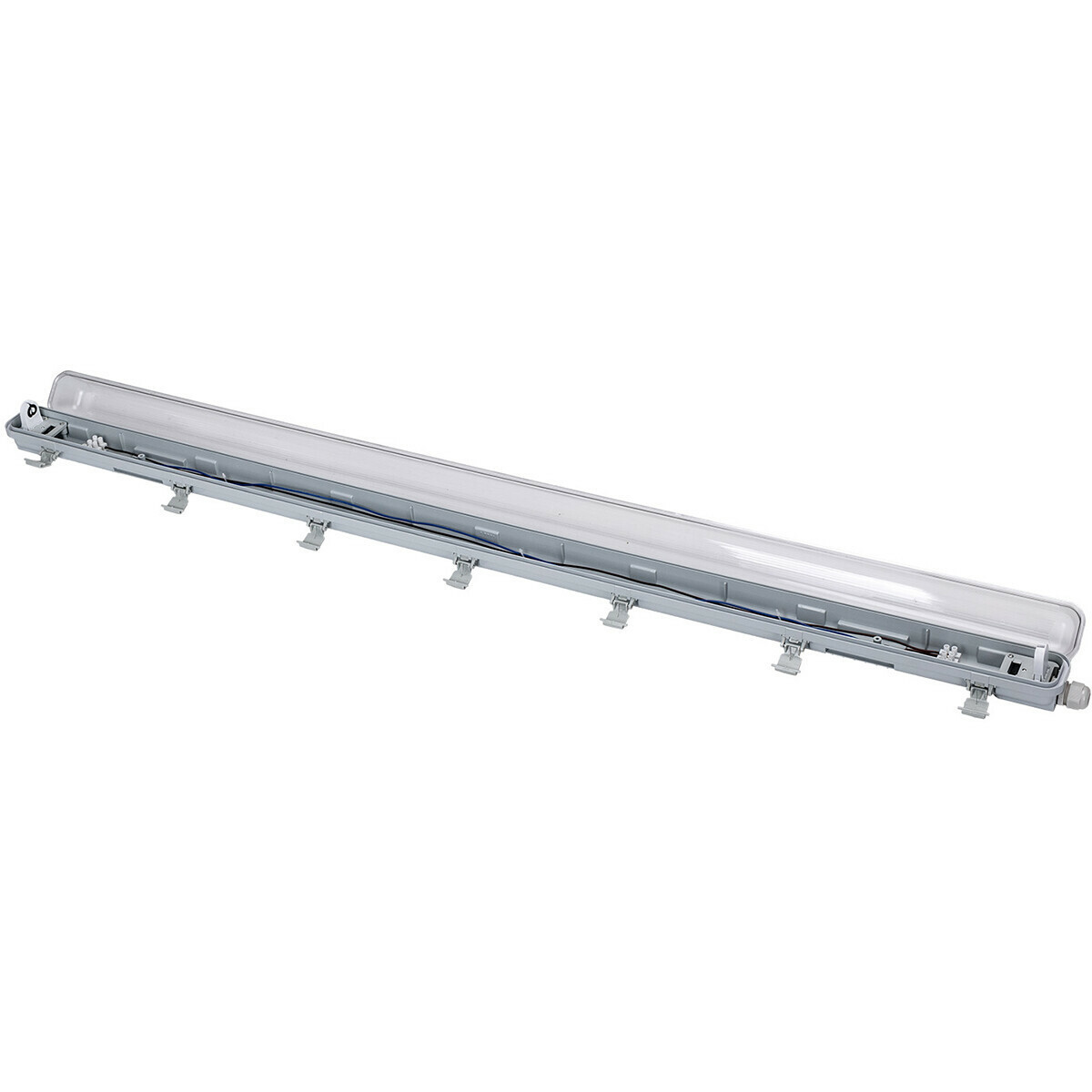 LED Waterdichte TL Armatuur met T8 Buis - Velvalux Strela - 120cm - Enkel - Koppelbaar - Waterdicht IP65 - OSRAM - SubstiTUBE Value EM 830 - 16.2W - Warm Wit 3000K | Vervangt 36W