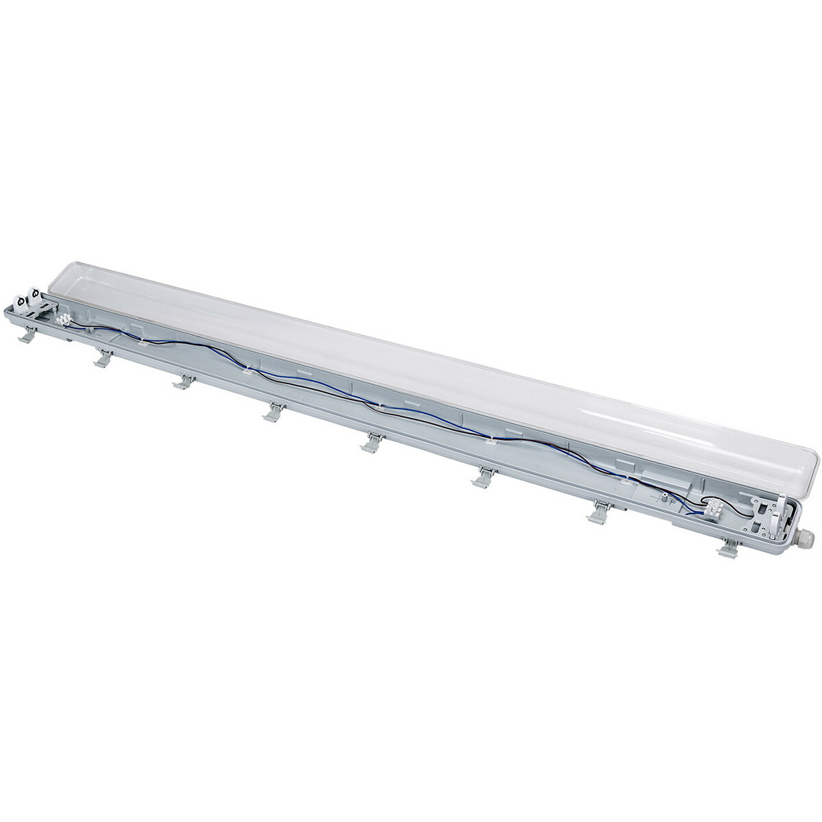 LED Waterdichte TL Armatuur met T8 Buizen - Velvalux Strela - 150cm - Dubbel - Koppelbaar - Waterdicht IP65 - 44W - Helder/Koud Wit 6400K