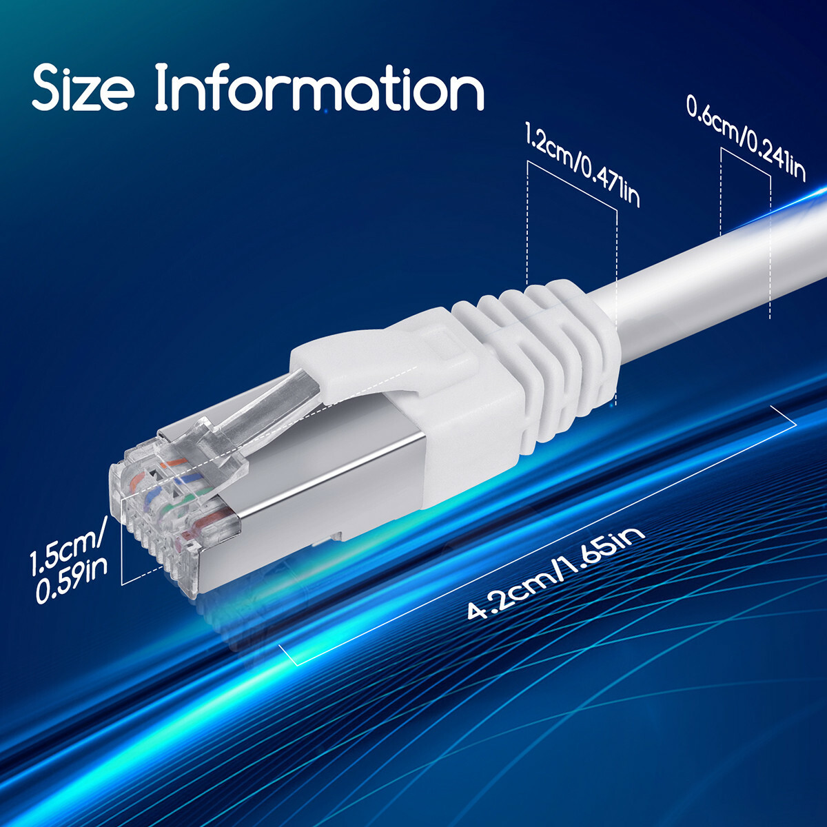 Netwerkkabel - Internetkabel - Patchkabel - Aigi Hoxi - Cat7 UTP Kabel RJ45 - 3 Meter - Koper - Wit