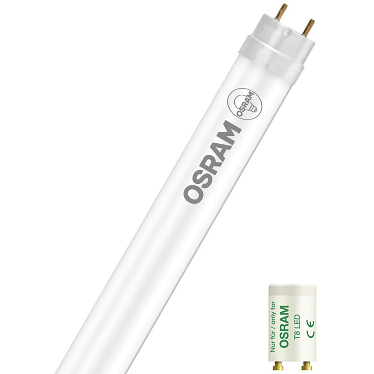 LED TL Armatuur met T8 Buis - OSRAM SubstiTUBE Value EM 830 - Aigi Dybolo - 150cm Enkel - 19.1W - Warm Wit 3000K