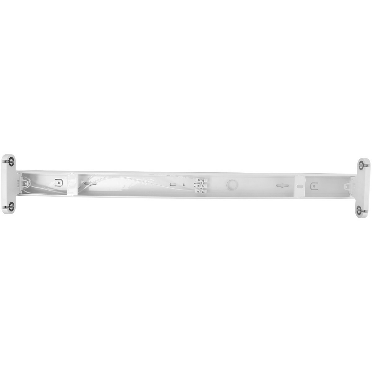 LED TL Armatuur met T8 Buis - OSRAM SubstiTUBE Value EM 840 - Aigi Dybolo - 60cm Dubbel - 15.2W - Natuurlijk Wit 4000K