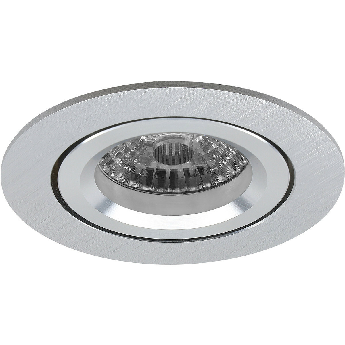 Pragmi Aerony Pro - Inbouw Rond - Mat Zilver - Kantelbaar - Ø82mm - Philips Hue - LED Spot Set GU10 - White Ambiance - Bluetooth