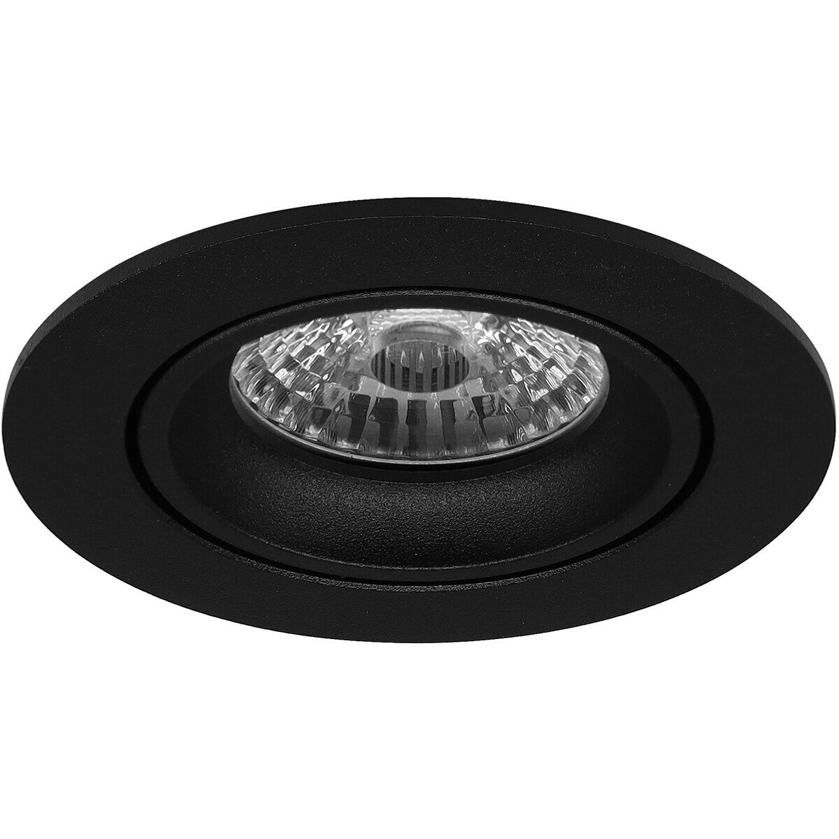 Pragmi Delton Pro - Inbouw Rond - Mat Zwart - Kantelbaar - Ø82mm - Philips Hue - LED Spot Set GU10 - White Ambiance - Bluetooth