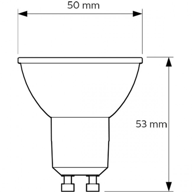 PHILIPS - LED Spot - CorePro 840 36D - GU10 Fitting - 4.6W - Natuurlijk Wit 4000K | Vervangt 50W