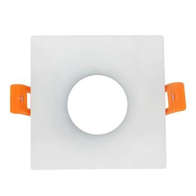 LED Spot Set - GU10 Fitting - Inbouw Vierkant - Mat Wit - 85mm - Philips - CorePro 840 36D - 4.6W - Natuurlijk Wit 4000K